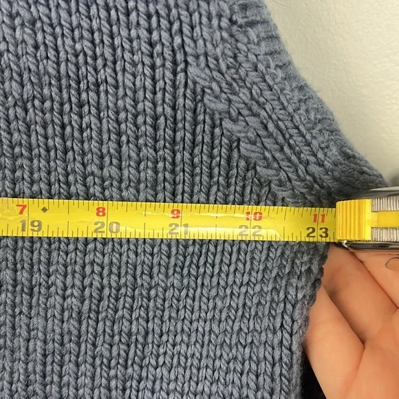 Marion Foale Knitwear 100% wool made in England knit cardigan sweater